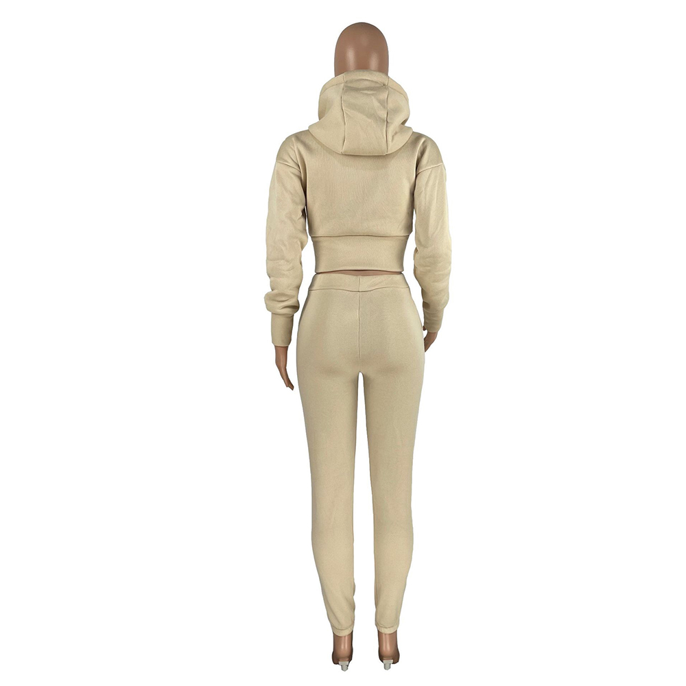 Women's Crop Hoodies Sets